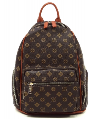 CM Monogram Backpack CM2697 BROWN/